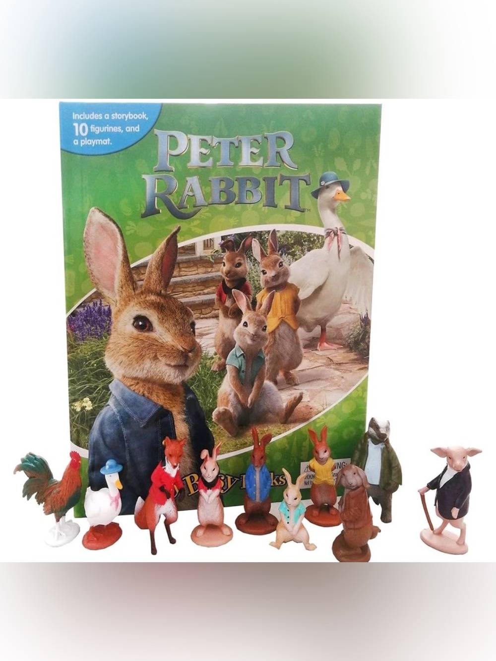 PETER RABBIT - MY BUSY BOOKS STORY AND PLAYSET - STORY, 12 FIGURES AND PLAYMAT